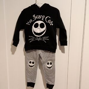 Disney The Nightmare Before Christmas Black & White Kids Hoodie Set
